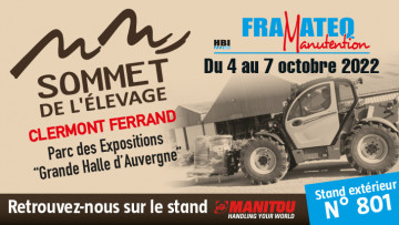 Sommet de l'Elevage à Clermont Ferrand du 4 au 7 octobre 2022