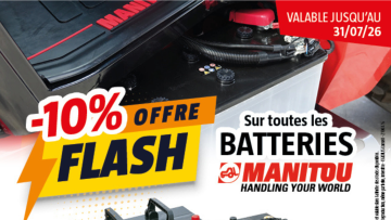 -10 % sur toutes les batteries Manitou