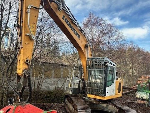 Liebherr Liebherr R 924 Litronic avec la tête d’abattage - Visuel #1